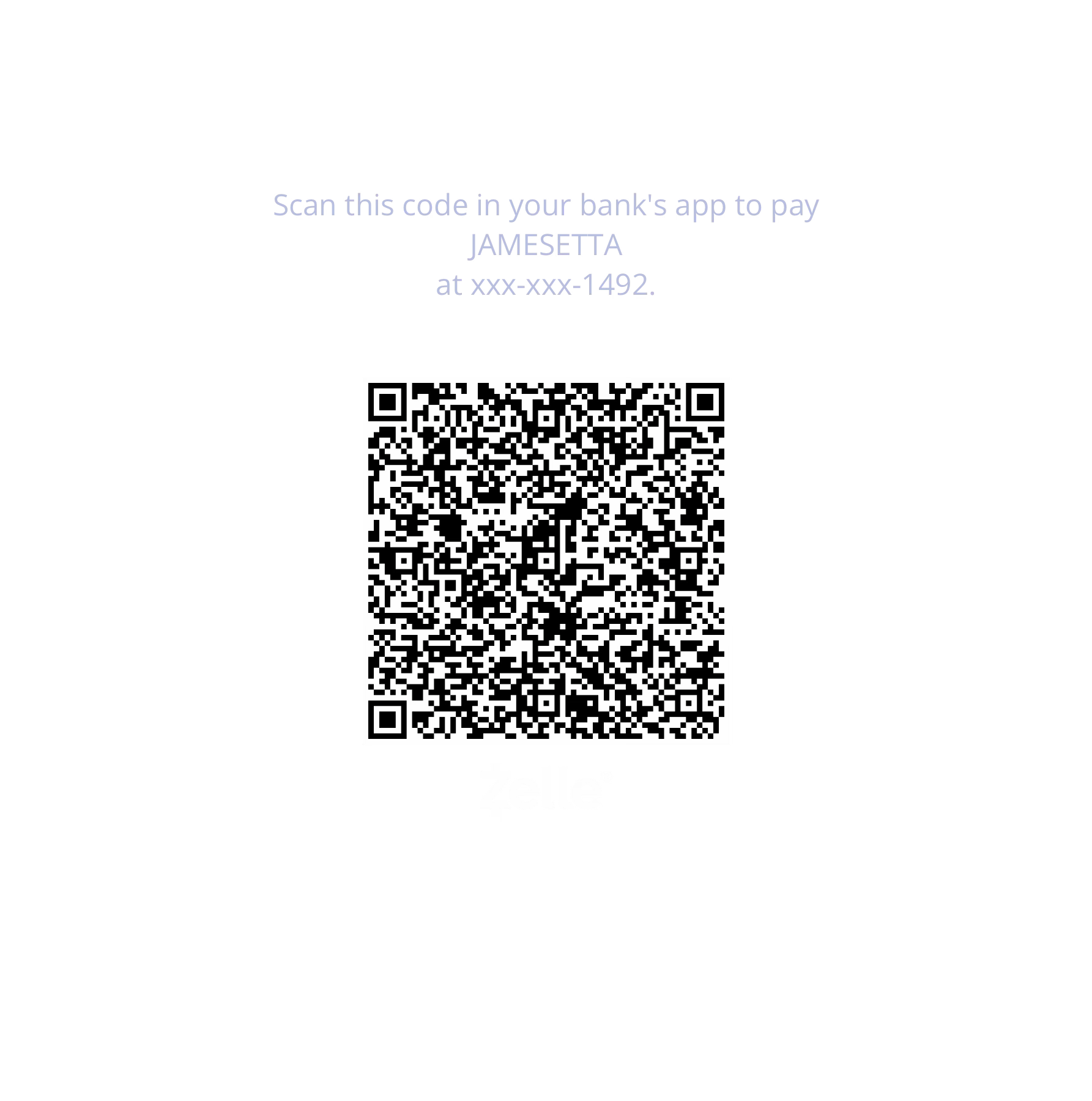 Zelle QR code